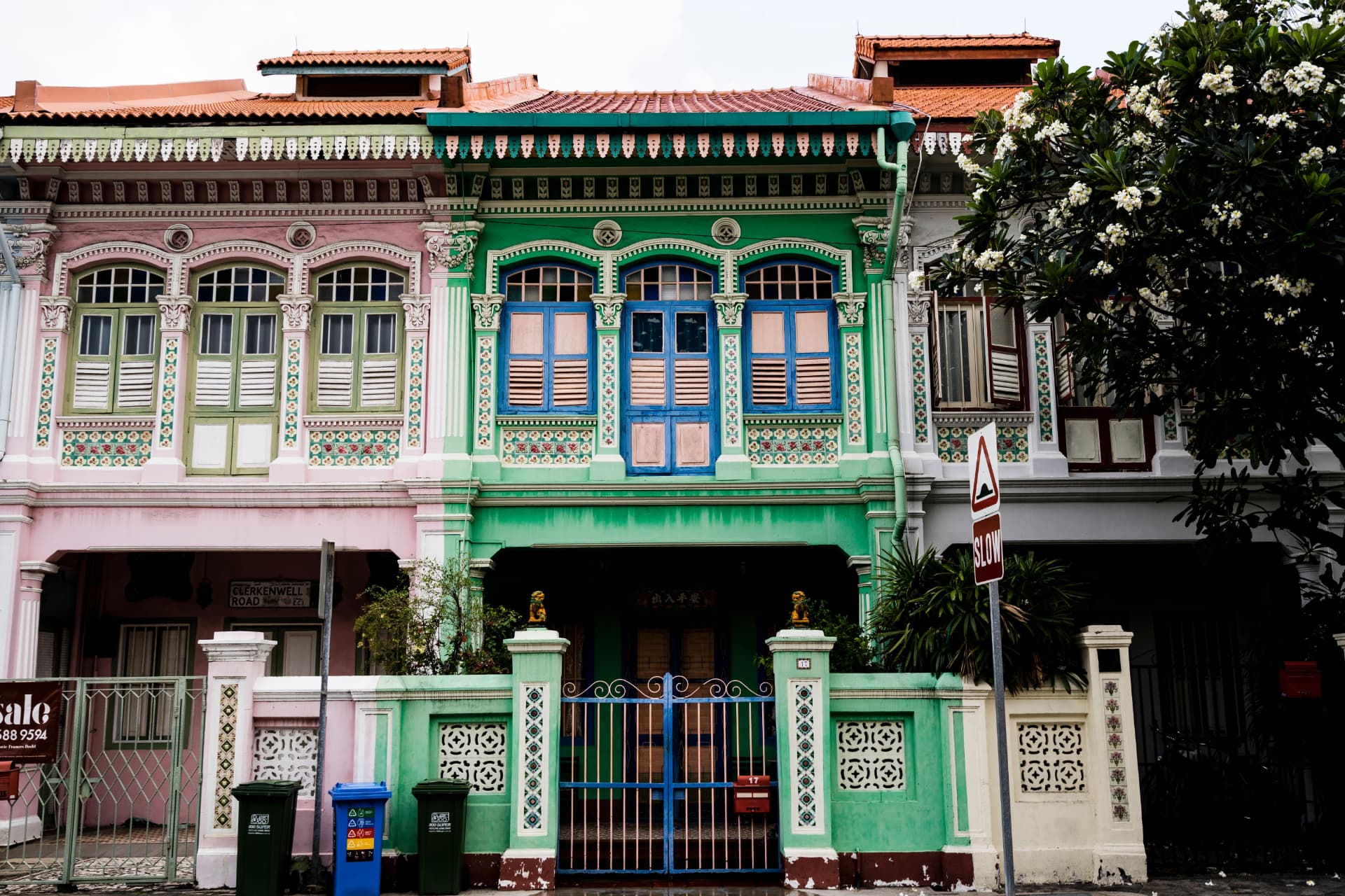 Commercial shophouses in Singapore